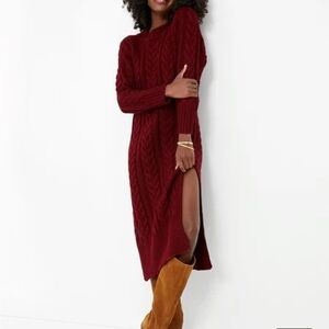 Burgundy Knit Dress